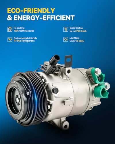 Image of PHILTOP 140570NC NEW Air Conditioner AC Compressor with Clutch for Hyundai Elantra 2013,Elantra GT 2013,Elantra Coupe 2013, Kia Soul 2012-2013 2.0L