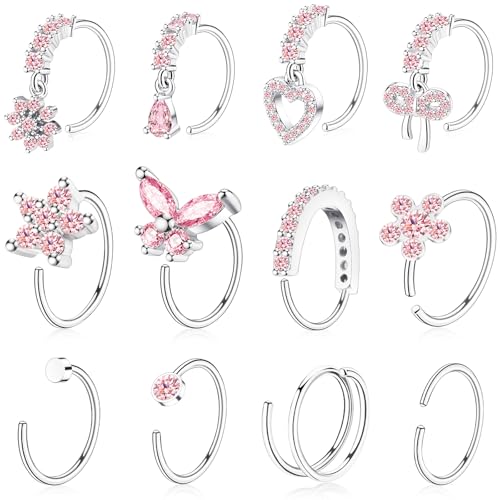 BSJ4U Hoop Nose Rings Pack