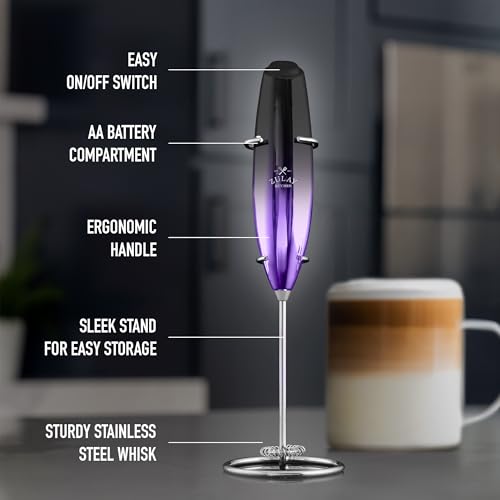 image for Zulay Kitchen Executive Series Milk Frother Wand - Upgraded & Improved