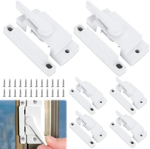 ABuff 6 Pack Window Sash Locks, Cam Action Window Locks for Double Hung ...