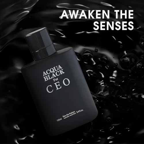 Image of AFLUXE Aqua Black CEO Eau de Parfum Men's Cologne, Casual Scent