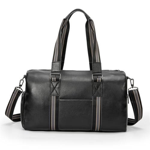 Large Capacity Leather Baotou Layer Cowhide Light Luxury Portable Short Travel Fitness Duffel Bag