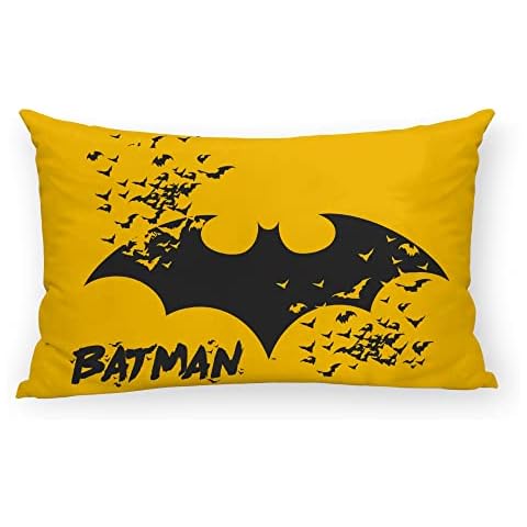 BL BELUM | Funda de cojín Batman Half Panama 100% algodón orgánico Cover