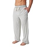 Original Penguin Men's Brushed Jersey Lounge Pant, Grey Heather, Medium