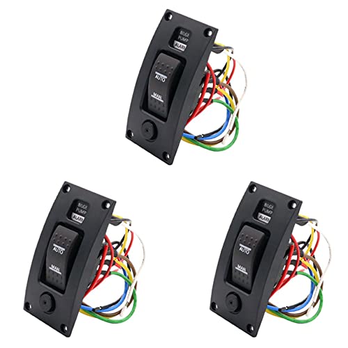 Interrupteur de pompe de cale 12V 24V et panneau de commande étanche de bateau