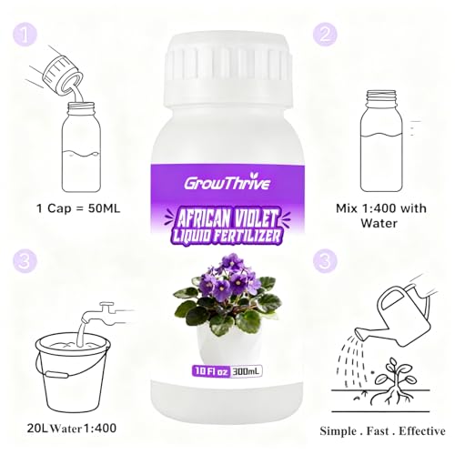 Fertilizante Líquido Orgánico para Violetas Africanas 300ml miniatura 5