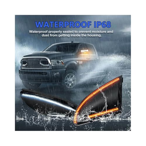 Luz LED intermitente de espejo lateral con alta luminosidad Dodge Ram 3