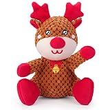 Epesiri 𝐗𝐌𝐀𝐒 𝐆𝐈𝐅𝐓 Christmas Squeaky Dog Toys, Crinkle Dog Toys for Large Dogs, Puppy Chew Toys for S