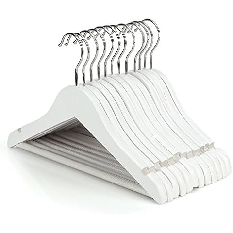 Hangerworld 12 Wooden Non-Slip Child Hangers Cover
