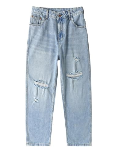 Jeans Pants Trouser Denim Street Handsome Piercing Men's Versatile Style Trendy Casual Urban Commuter