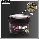 GlasGarten Snail Dinner | 27g – Premium Schneckenfutter, Hauptfutter für Süßwasser-Schnecken, aus 100% natürlichen Zutaten gepresst, schonend getrocknet