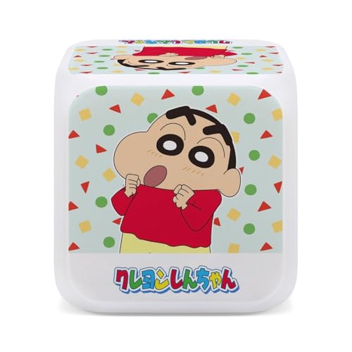 クレヨンしんちゃん 目覚まし時計 キャラクター 置き時計 デジタル 見やすい 卓上時計 小型 電池式 時間、日付、曜日、温度表示 プレゼントに最適