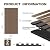 AKKPANE Acoustic Wood Slat Wall Panels, 2-Piece 47.2"x23.6" 15.5ft², 3D Fluted Soundproof Decorative Panels for Wall & Ceiling (Dark Walnut, 2pcs - 47.2 * 23.6in)