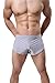 Banana Bucket Men's Split Side Sexy Breathable Boxer Underwear Grey