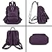 Uromee Travel Backpack Purse for Women Vegan Leather Ladies Fashion Tassel Shoulder Bag Convertible