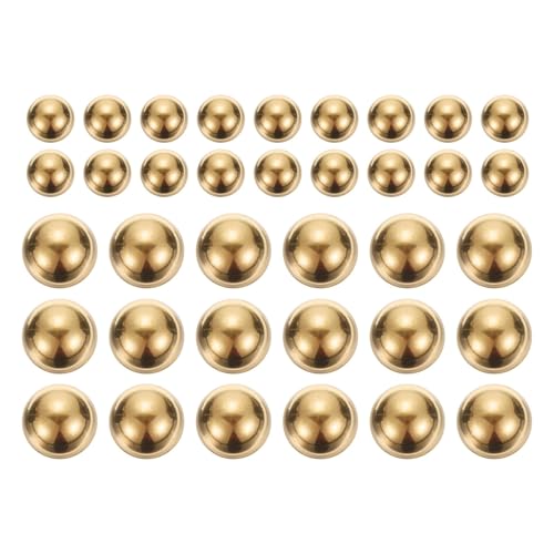 #US 50pcs Precision Solid Brass Bearing Balls 1/4