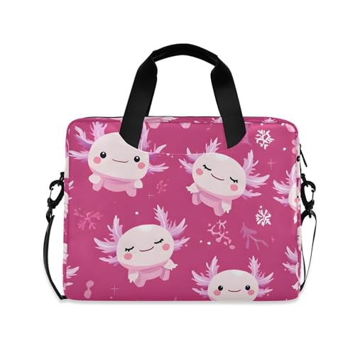 Maletín portátil con diseño axolotl para laptop 13-15.6"