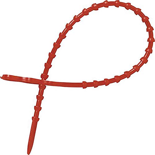 Fascetta multiuso, 180 mm, rosso, riutilizzabile