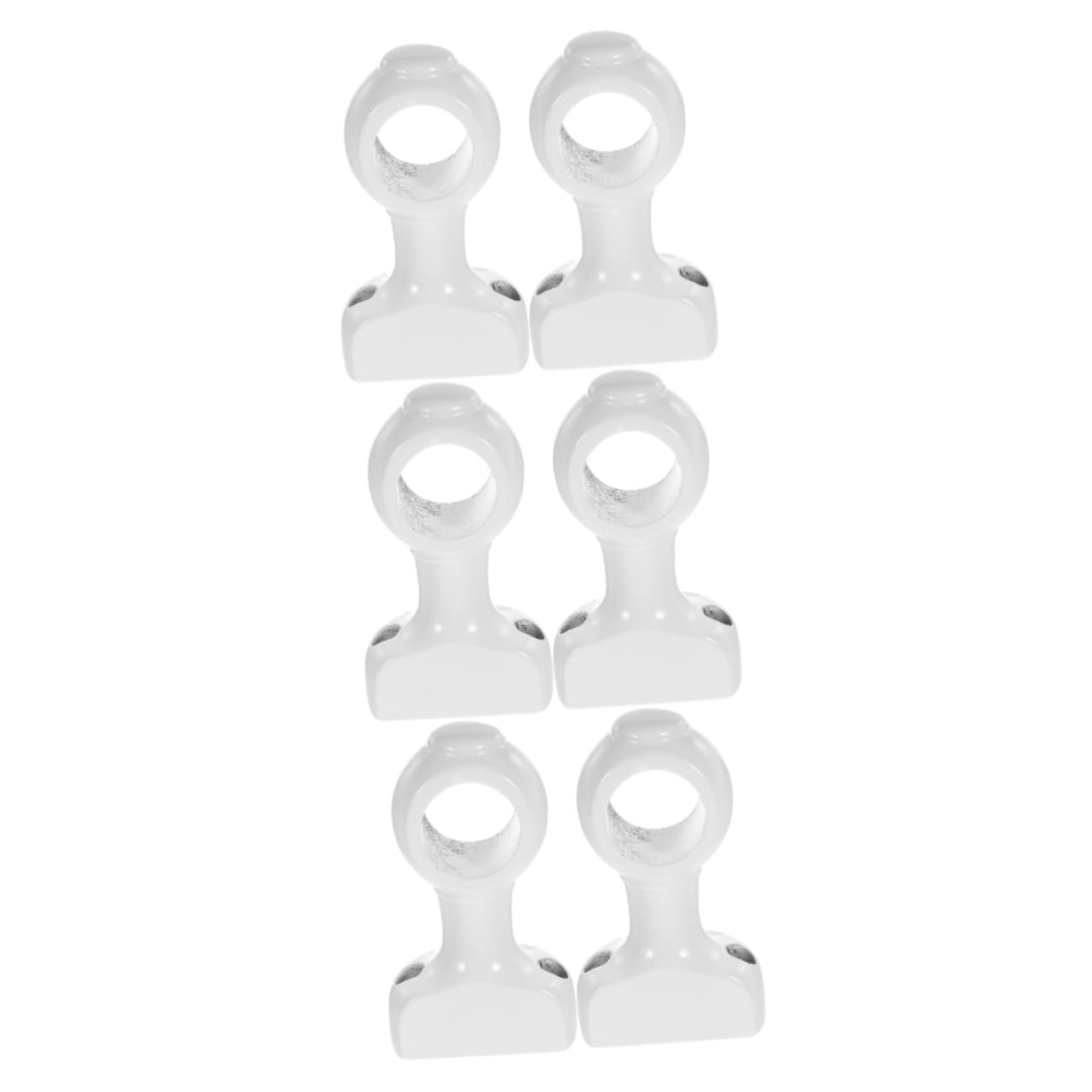 Alipis 3 Set di Supporti per Bastoni per Tende in Legno Resistenti Facili da Montare A Parete per Porte E Finestre 2 Pezzi * 3
