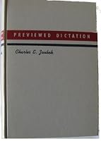 Previewed Dictation With Previews Written in Gregg Shorthand Simplified B000SL3OOA Book Cover