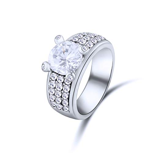 Anillos de plata 17 mm Quiges Fashion Jewels el regalo ideal de aniversario