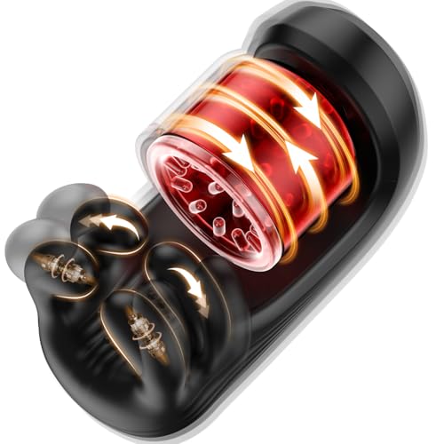 #VerdientProvisionen<br>Masturbieren f?r M?nner Masturbator Vibratorensets Penis Vibrator 9 Rotierend & 9 Hand Vibration Greifen Sex Spielzeug f?r die M?nner Eichel Sexspielzeug Masturbatoren Taschenmuschi Solo Sex Toys