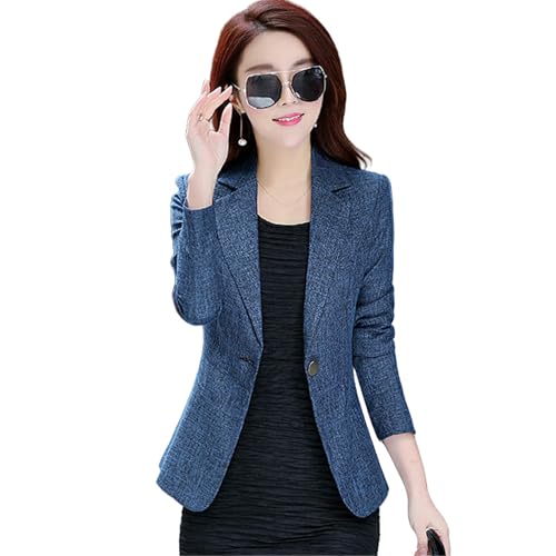 Blazer manches longues pour femme veste d'automne minceur et casual