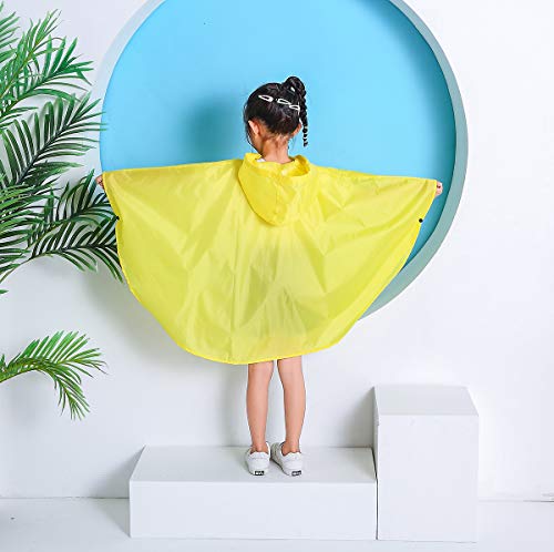 Image of Freesmily Kids Cute Raincoat Waterproof Rain Poncho Jacket Coat for Girls Boys