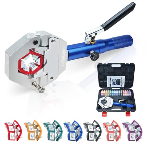 Image of Hydraulic AC Hose Crimper Kit 71500 with Snap-On 7 Dies