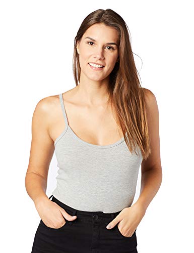 Regata Básica, Hering, Feminino, Cinza Mescla, P