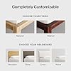 Nectar Upholstered Headboard - Twin - Grey - Attachable to Bamboo Bed Frame (Sold Seperately) - Easy Tool Free Set Up - Contemporary and Durable
