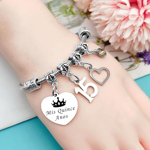 Quinceanera Gifts Jewelry 15th Birthday Gift Sweet 15 Gifts Fifteen Years Old Gift for Birthday Sweet 15 Quinceanera Present Happy 15th Present for Friend Sister Daughter2