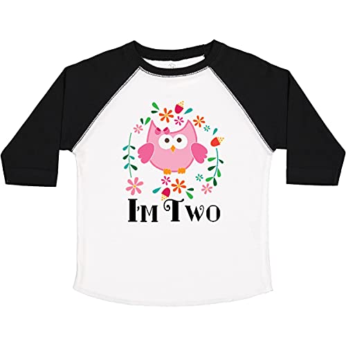 inktastic 2nd Birthday Owl for 2 Year Old Girls Toddler T-Shirt