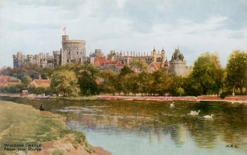 Affiche Artistique Château de Windsor Alfred Robert Quinton pour sublimer l'âme de votre maison