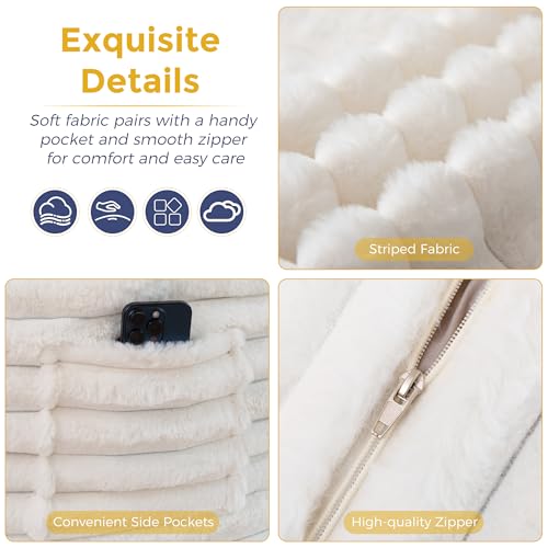 Image of MAXYOYO Giant Bean Bag Chair Bed with Pillow, Convertible Beanbag Sofa to Floor Bed, Lazy Chair Couch with Removable Cover, High-Density Shredded Foam Filling, Cozy Lounge for Bedroom Living Room