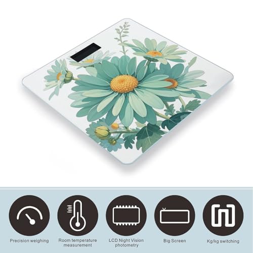 Báscula Digital de Baño con Plataforma Amplia y Display LCD miniatura 3