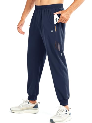 NORTHYARD Pantalon de Jogging Léger pour Homme avec Poches Zippées Séchage Rapide, pour Randonnée Athlétique Sport Running D'entraînement Décontracté, Bleu Marine, XXL NORTHYARD Pantalon de Jogging Léger pour Homme avec Poches Zippées Séchage Rapide, pour Randonnée Athlétique Sport Running D'entraînement Décontracté, Bleu Marine, XXL