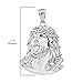 Claddagh Gold Fashion 925 Sterling Silver Jesus Christ Face Bible Christian Pendant, 1.12