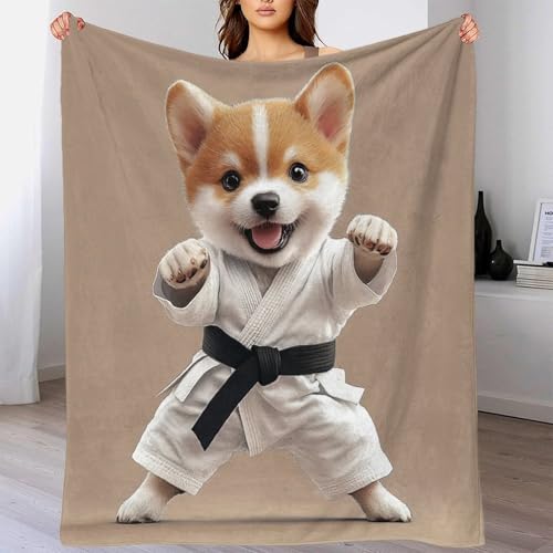 Couverture lit microfibre chaude avec impression animal mignon