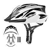 BIKEBOY Adult Bike Helmet, with Removable Visor, Lightweight and Breathable, 56-61 cm Adjustable Size Adult Cycling Helmets, for Mens Womens Mountain Cycling Helmet