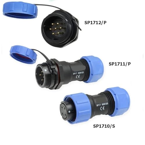 Conector Rectangular Adaptador Eléctrico SP1710S SP1712P Set miniatura 2