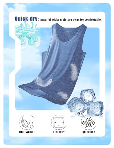 TACVASEN Gym Tops Women Sport Sleeveless T-Shirt Athletic Workout Vest Lightweight Yoga Tee Shirt Summer Breathable Tank Tops - Image 5