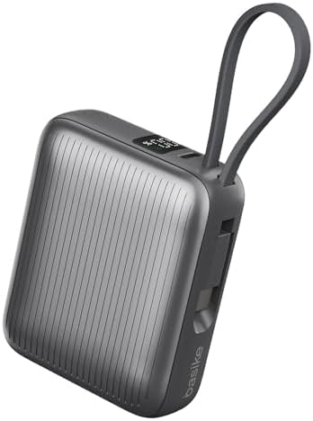 Basike Power Bank, Carregador Portátil 10000mAh 35W, 2-Saídas com...