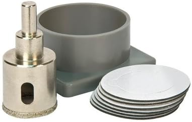 1.38" Diamond Hole Saw with Drill Guide and Water Cooling System