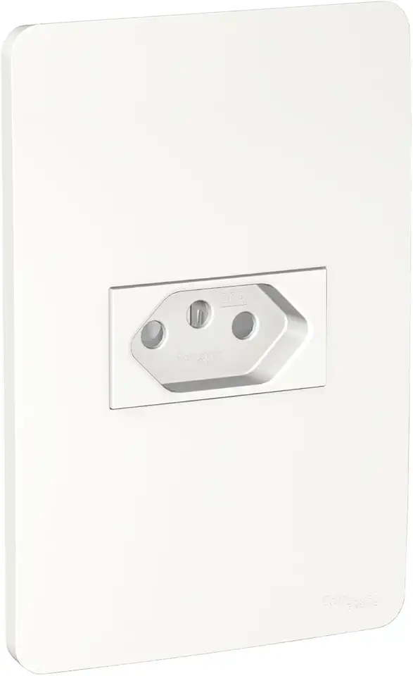 Conjunto Tomada Br 2P+T 20A 250V Pl/Br S71303104, Schneider Electric, Branco
