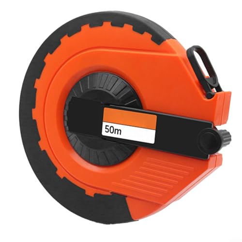 ZiStarlilife Cinta métrica de fibra de vidrio de 30 m y 50 m con sistema métrico y para escalas IMPERIALES, diseño telescópico recubierto de PVC, mango ABS recubierto de goma, para construcción