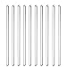 10 bastoncini vetro mescolare,miscelazione vetro riutilizzabili 20cm con fondo tondo,miscelazione stick solido 5-6mm per caffè,cocktail, bastoncini vetro resistenti calore per cucina,laboratorio