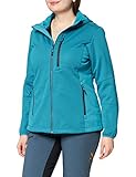 CMP Damen Jacquard Softshell Jacket with Pocket Shell Jacke, Lake, 48