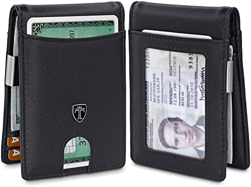 TRAVANDO Money Clip Wallet Atlanta Mens Front Pocket Slim RFID Blocking - Credit Card Holder - Mini Bifold