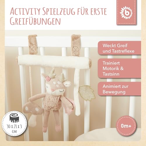 Baby Kinderwagenkette Mädchen REH Ella| Maxi Cosi | Mobile Kinderwagen Spielbogen Spieluhr Kette Spielzeug Babyschale Anhänger Autositz Spirale